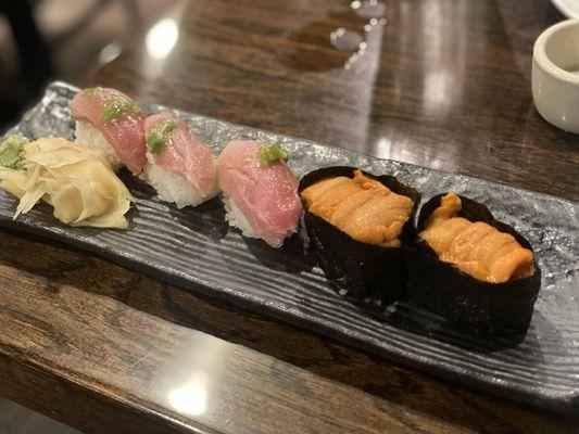 (6/3/24) Toro sushi and Uni