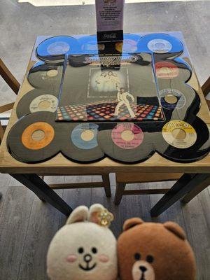 Table top encased vinyl records!