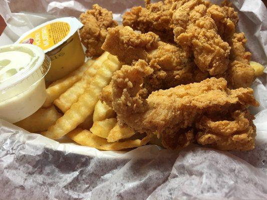 4 piece chicken tender basket.