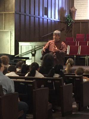 Chapel speaker portrays Martin Luther