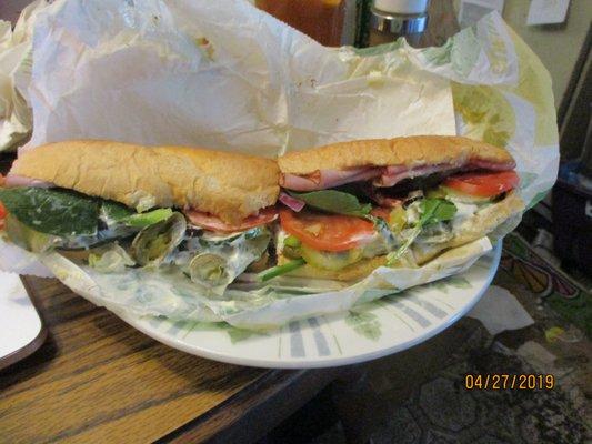 Subway / Providence Forge: The Black Forest Ham sub.