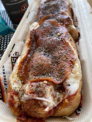 Pepperoni Pizza Meatball Sub