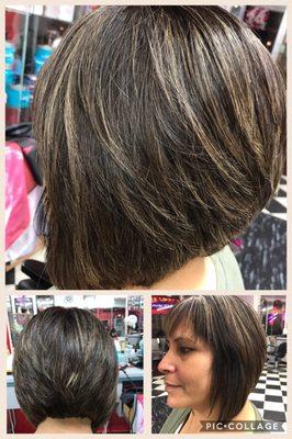 tinte/rayos/corte Bob  Buen estilo para primavera/verano