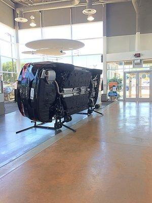 What does the underside of a new car look like without the lift hoist or crawling under? Here it is in pristine condition.