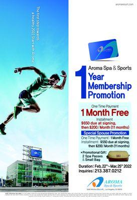 2022 first, 1 year membership special,