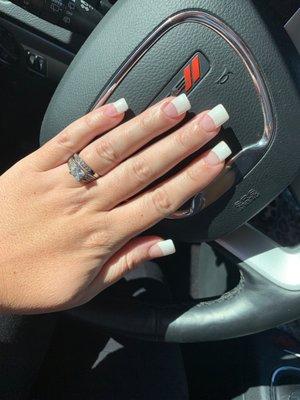 white french tip!!