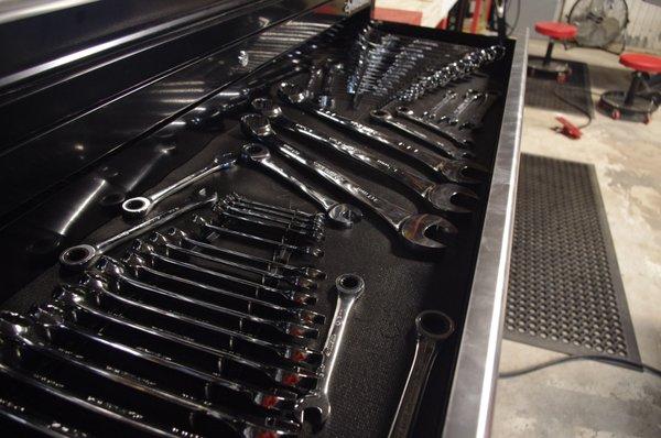 Get access to a whole assortment of hand and motorcycle specific tools!