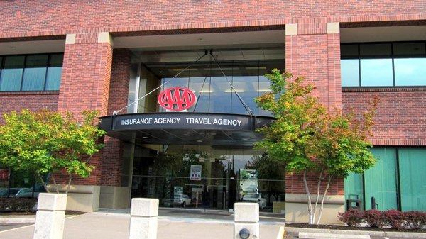 When he's not taking the day off, he actually works above this AAA office off of the 205. I never saw an office downtown.