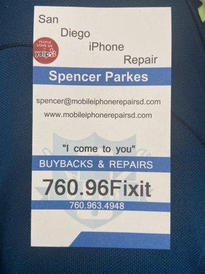 San Diego iPhone Repair by Spencer Parkes