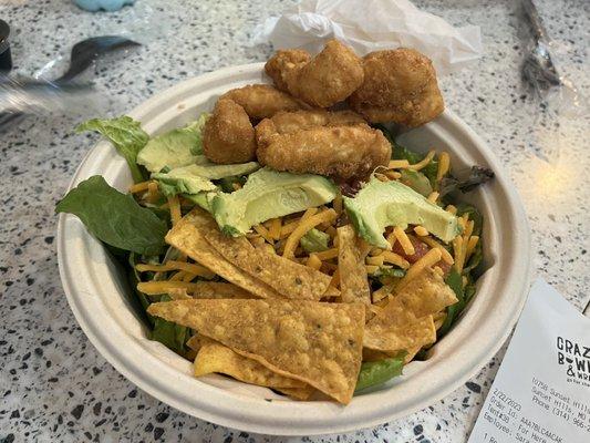 Santa Fe Salad with crunchy chicken