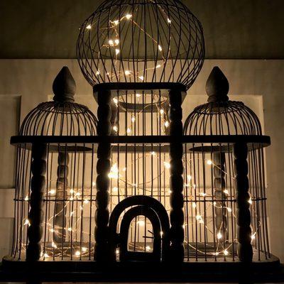 I found this amazing birdcage at Village Merchants for me... myself... it's all MINE!