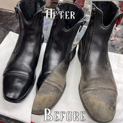 Professional cleaning your shoes!
Welcome to Orchard shoe repair!