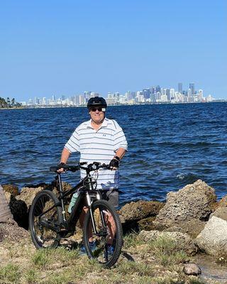 Riding Specialized Turno Tero at Matheson Hammock from Mack Cycle