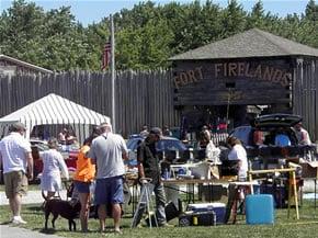 Vendors and Guests at Flea Market.