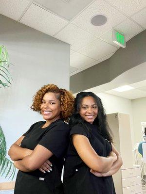 Meet the Dental Hygienist, Annella and Cheyenne.