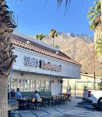 Rick's off Palm Canyon in the parking lot.