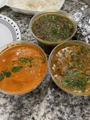 Palak Paneer. Malai Kofta (don't get). Chicken Tikka Masala (meh).