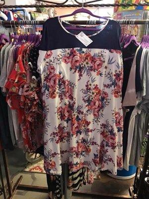 Love this gorgeous floral dress available in plus size!