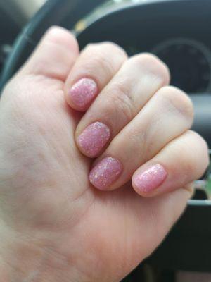 Pink nails by Mimi