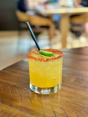 FIDANZATA PICCANTE Infused Jalapeño Mezcal, Chinola Passion Fruit, Lime, Pineapple, Agave