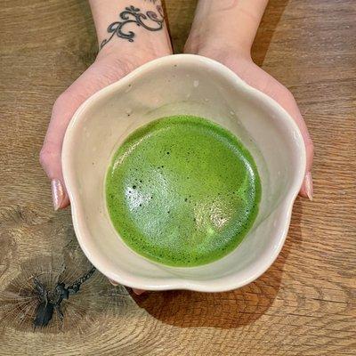 Usucha 
Straight matcha