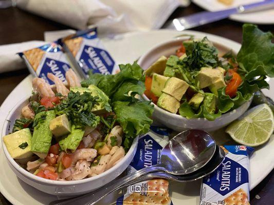 Shrimp Sampler Ceviche