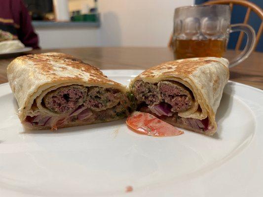 Kufta Kabob Wrap - Beef