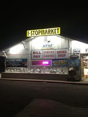 Ridgecrest pinnacles along side 1stop market