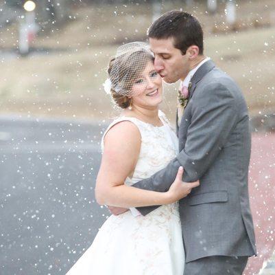 Beautiful Bride Jess and her new husband Nick