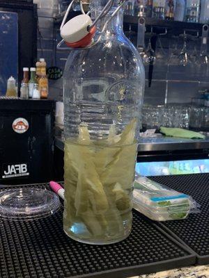 Cucumber infused tequila