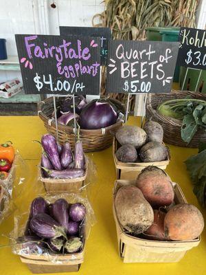 Eggplant and beets