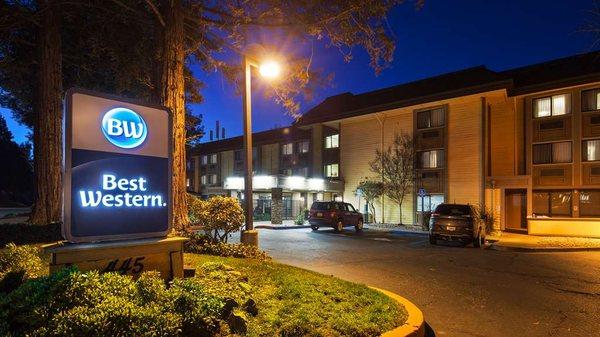 Hotel Exterior at Night