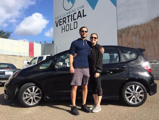 Our beautiful new 2013 Honda Fit Sport!