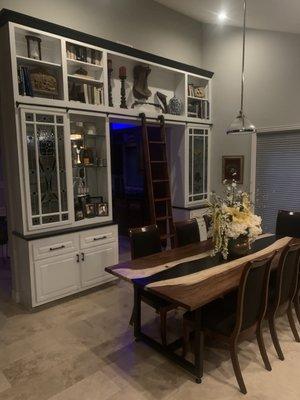 Built-ins & custom dining table