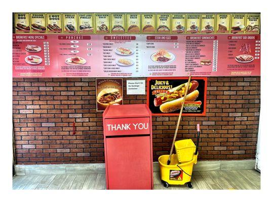 Wall Menu.STONEY SUB. 84440 S.Stony Island. Chicago. To Order 7739784000.Open24/7 Cash Only .ATM inside.Take Out Delivery.