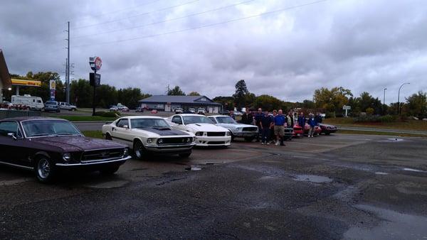 Upper Midwest Region Shelby Auto Club CARS in the Chun Mee parking lot!