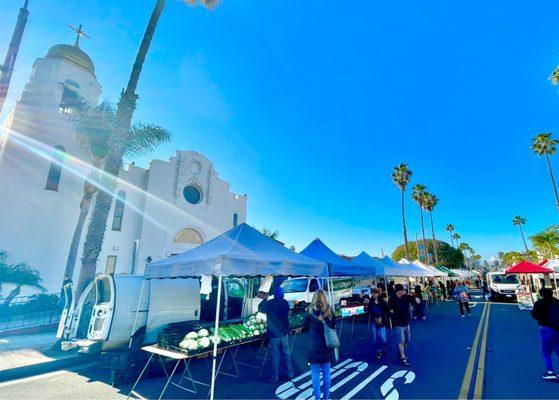 Farmers market after Thursday morning mass