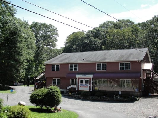 Front of kennel facility. Easy access on Rte 6 between Exits 8 & 9 off I-84 in Newtown, CT at Bethel Ct town line