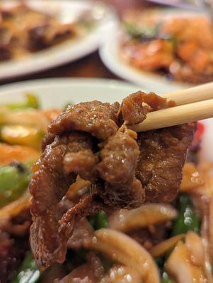 Mongolian beef bite