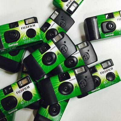 We develop and print or develop and scan disposable cameras!