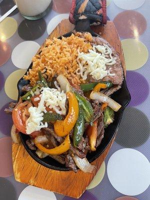 Beef fajitas