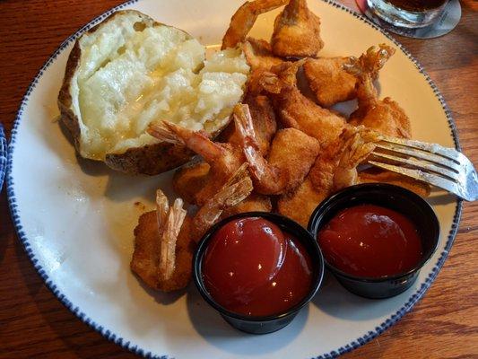 Walt's shrimp - breading was not cooked enough, way thicker than before and shrimp just changed from they way it always was