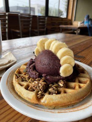 Waffle açaí