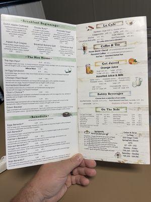 Open up menu