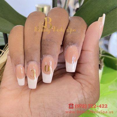 White Tip Nail Set