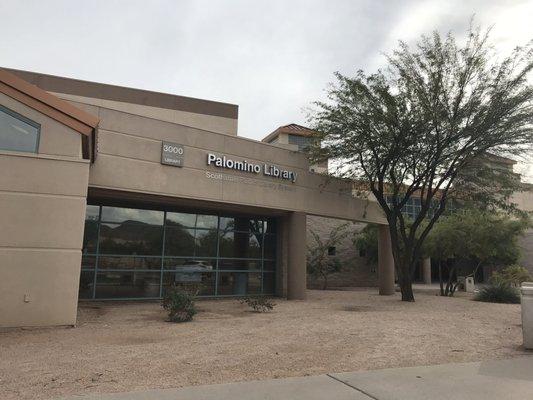 Plain front of building and shares campus of Desert MT high school.