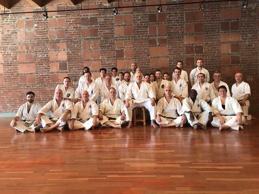 Group photo after April grading for rank