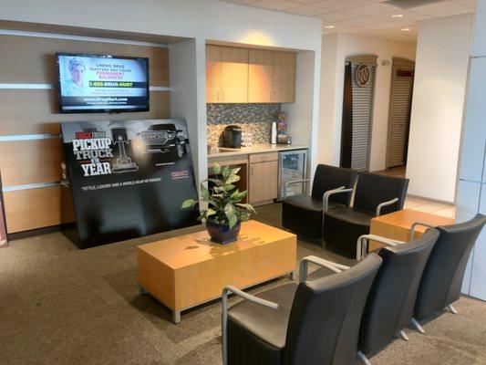 Sisbarro Buick GMC customer lounge in Las Cruces, NM.