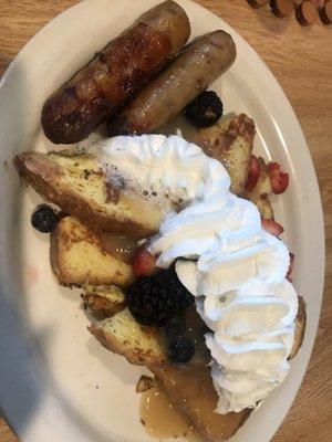 Berry French Toast with Sausage.