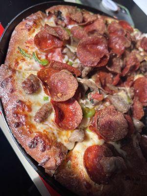 Piled high with delicious and crispy pepperoni!